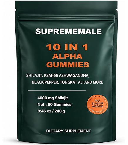 Amazon.com: 10-in-1 True Alpha Shilajit Gummies, 4000mg Himalayan