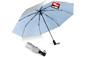 HEXSOLID 46inch UPF 50+ Sun Umbrella UV Protection UV Umbrella Parasol Umbrella for SunTravel Compact Umbrella for Rain Sun Waterproof And Wind Resistant Sun Blocking Umbrella Auto Open Close