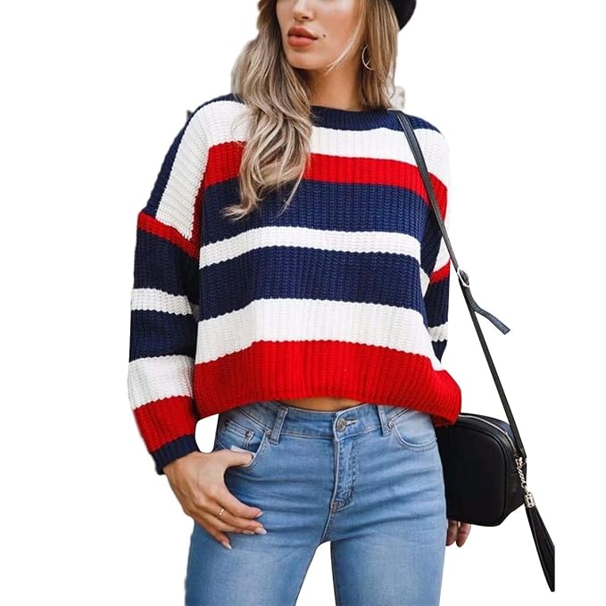 maglia a righe colorate