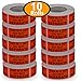 10 Rolls/5000 Labels,This is a Set Do Not Separate,Fluorescent Red Packing Labels(1
