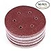 LotFancy 6-Inch 6-Hole 40 Grit Sanding Disc - Hook and Loop Orbit Sander Sandpaper, Pack of 90