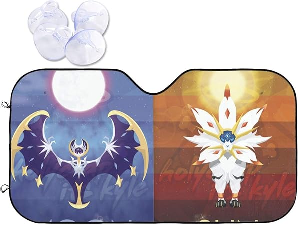 Amazon ポケットモンスター ピカチュウ 車用 サンシェード カーフロントカバー 車窓日よけ フロントガラス 遮光 断熱 フロントシェード 紫外線対策 Uvカット 日焼け防止 吸盤取付 Suv車 普通車汎用 M 車 バイク 車 バイク