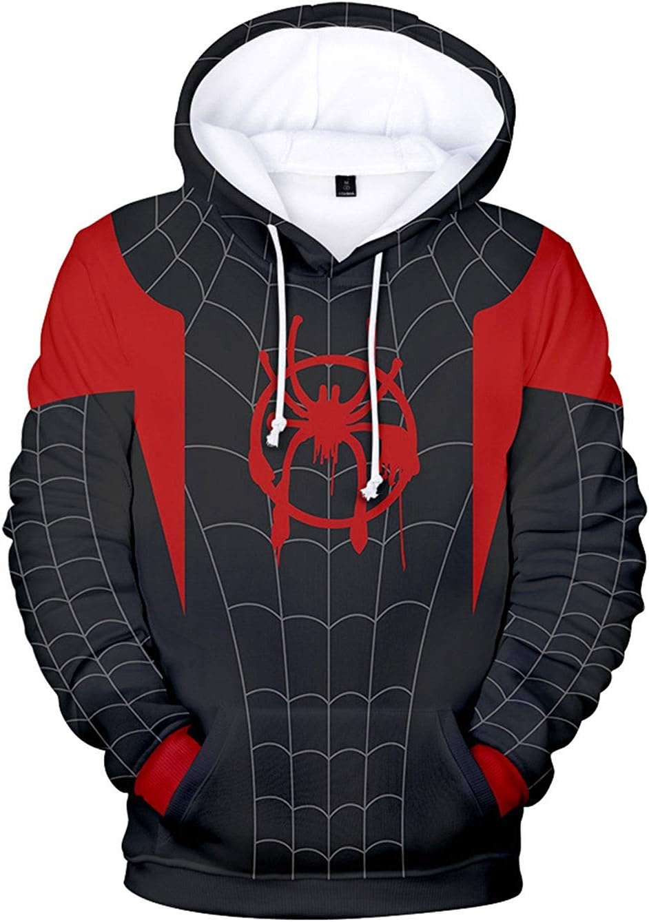 Spider-Man Miles Morales Into The Spiderverse Pullover Hoodie