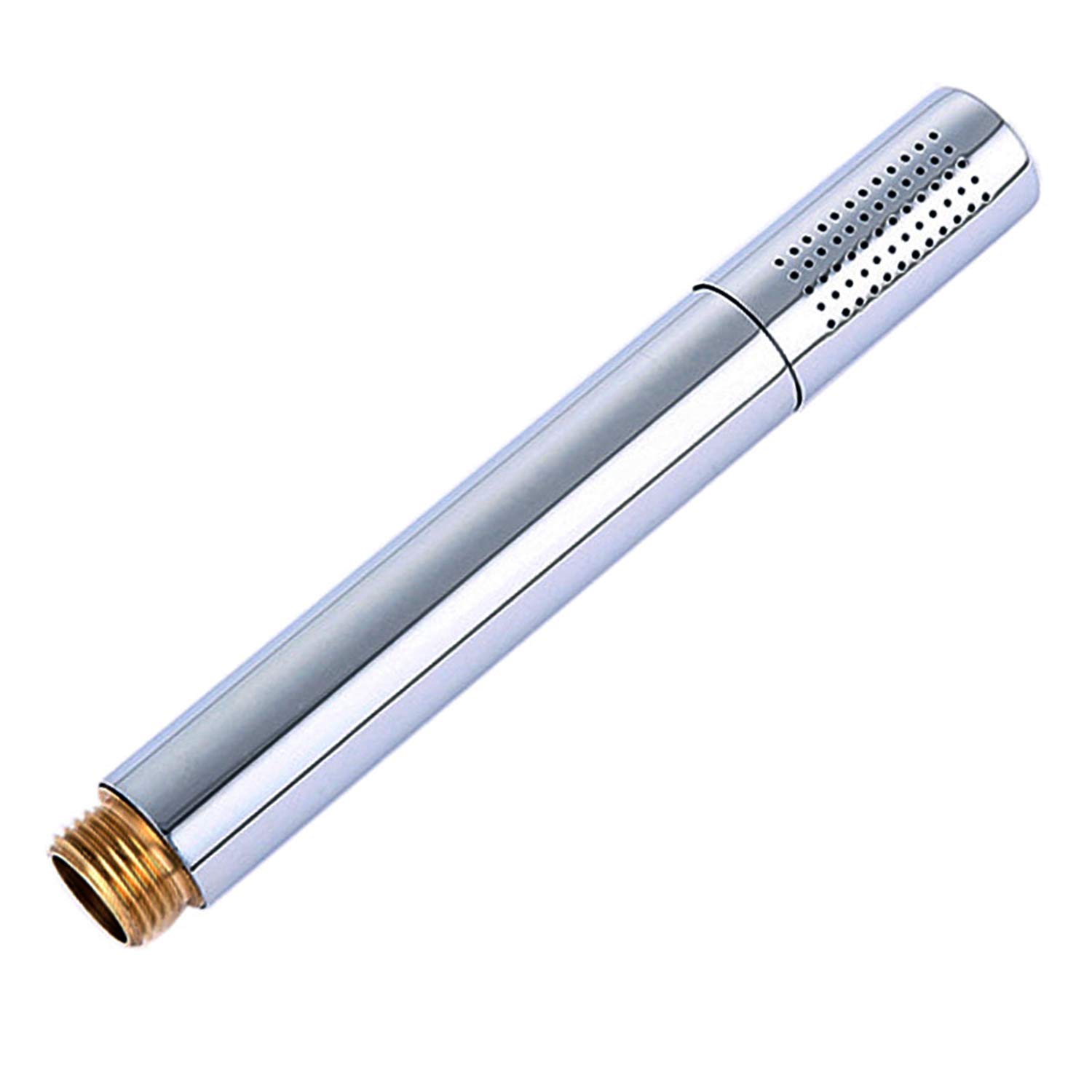 Mini Universal Handheld Shower Head Laser-Drilled Spray Nozzle Brass Chromed