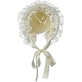 COSDREAMER Girls Women Victorian Bonnets Lace Flowers Tea Party Hats