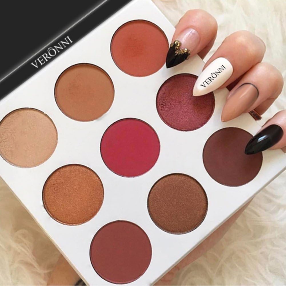 Eyeshadow Palette Matte Autumn Colors 9 Grids by UmayBeauty