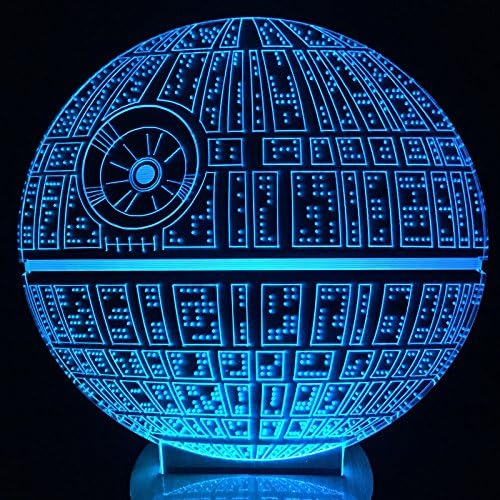 Multi-Colored Star Table Lamp 3D Death Star Bulbing Light for Star Wars