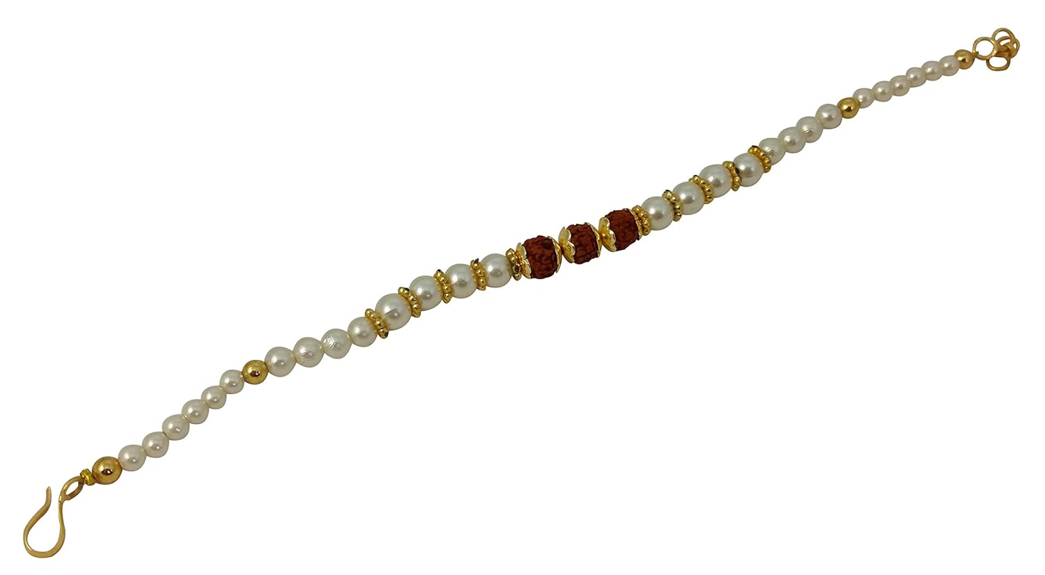 ammvi creations set of 4 rudraksh rakhi for brother(men)