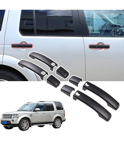 Kit De Cubiertas Para Manijas De Puerta Land Rover - 4 Puertas, ABS, Color Gris, Para Discovery 4/LR4/Freelander 2 (2005-2013)