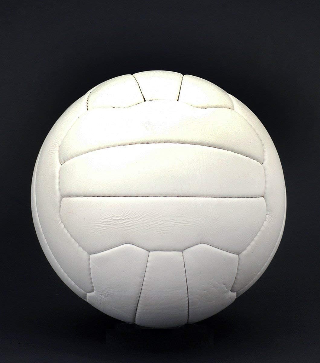 British Sports Museum Retro 1970's Style White Leather Football size 5