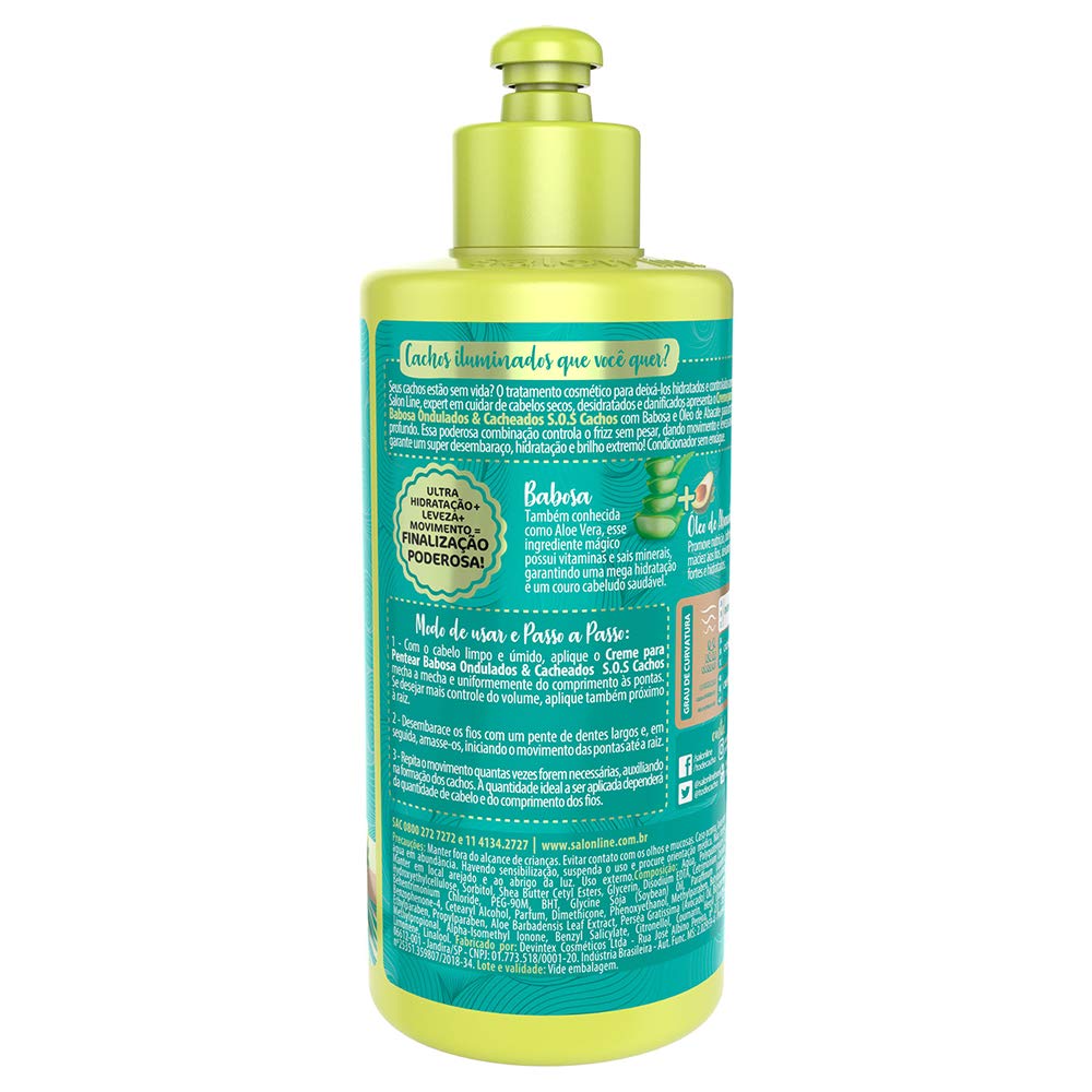 Amazon Com Salon Line Linha Tratamento Sos Cachos Creme Para Pentear Babosa 300 Ml Salon Line Treatment Sos Curls Collection Aloe Vera Combing Cream Net 10 58 Oz Beauty Amazon Com Salon Line Linha Tratamento Sos Cachos Creme Para Pentear Babosa 300 Ml Salon Line Treatment Sos Curls Collection Aloe Vera Combing Cream Net 10 58 Oz Beauty
