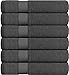 Utopia Towels Cotton Towels, Grey, 22 x 44 Inches Towels for Pool, Spa, and Gym Lightweight and Highly Absorbent Quick Drying Towels, (Pack of 6)