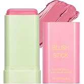 GMaxit Multi-Use Makeup Blush Stick,Beauty Solid Moisturizer,Waterproof Natural Nude Makeup,Tinted Solid Moisturizer Stick for Eyes Lips Cheek(1#shy pink)