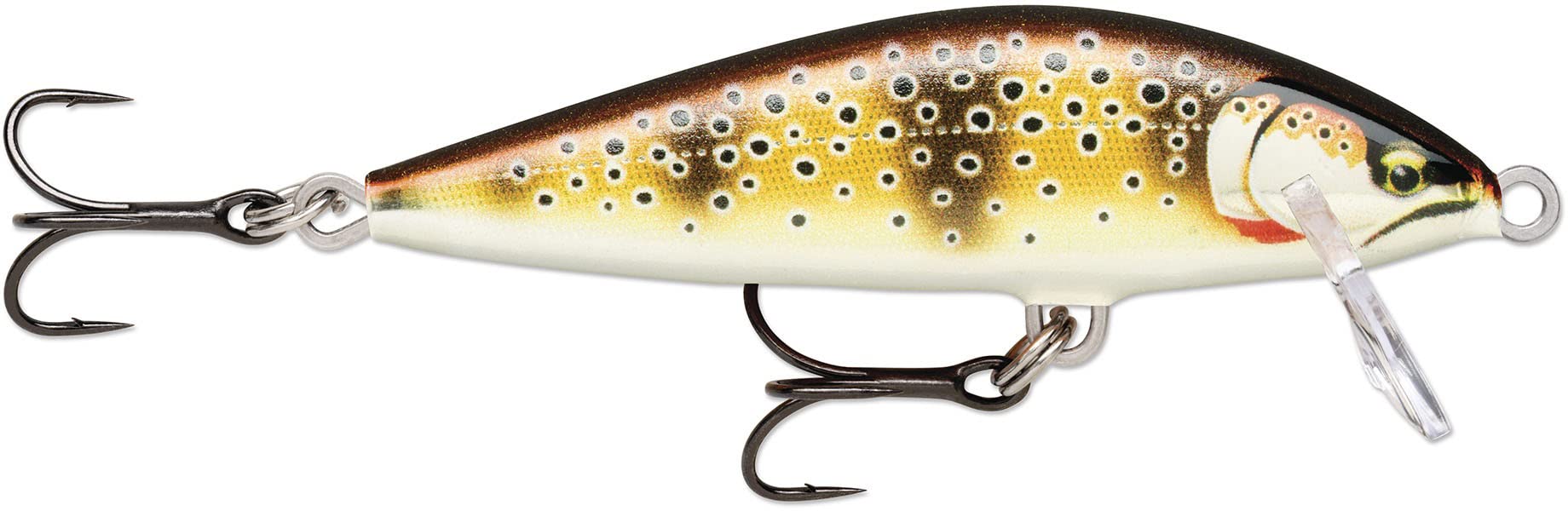 Rapala - Countdown Elite Fishing Lure - Balsa Construction - Soft Water Lure - Swimming Depth 3ft - Size 5.5cm / 5g - Made in Estonia - Gilded Mediterranean Trout