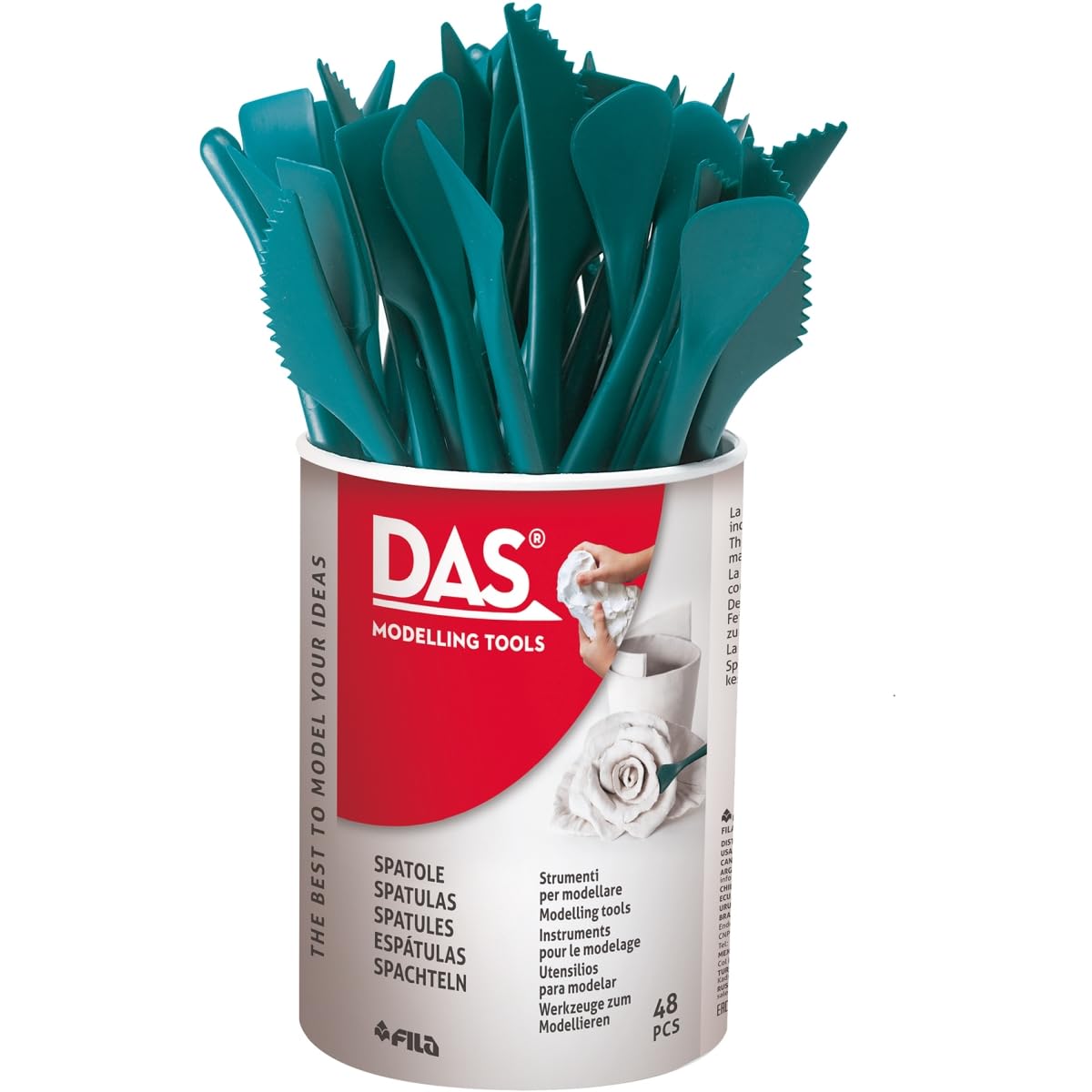 Fila Das Spatulas in Assorted Designs, Tub of 48