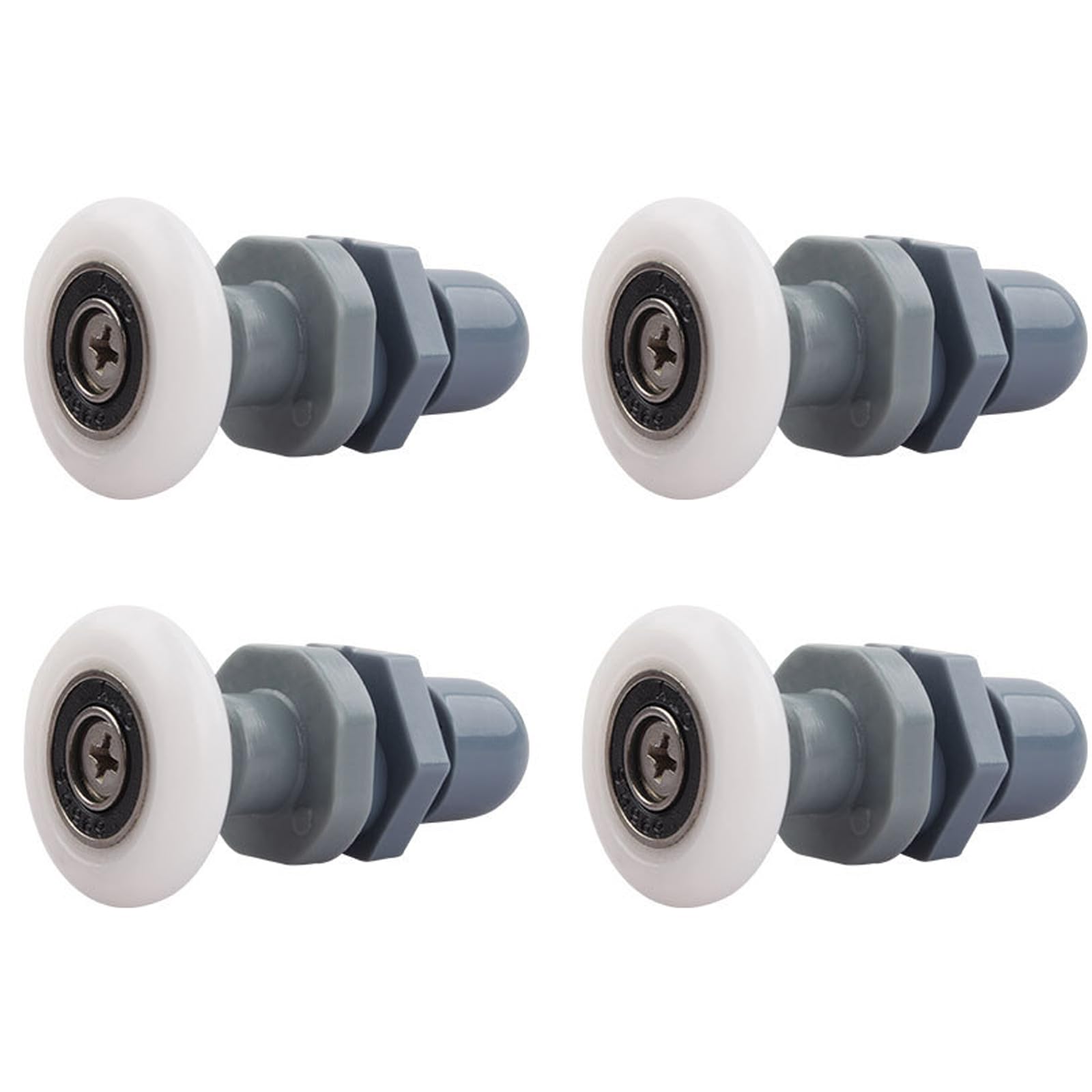 Qikuver 4PCS Shower Door Rollers, Roller Diameter 25mm for The Bathroom Glass Sliding Door Pulleys/Runners/Wheels,Strong Load-Bearing Capacity, Ultra-Quiet Shower Glass Door Rollers Replacement (25MM)
