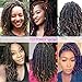 3 Packs Spring Twist Crochet Braiding Hair Natural Black Color Bomb Twist Synthetic Hair Crochet Braids Fluffy Passion Twist Crochet Hair (1B#)