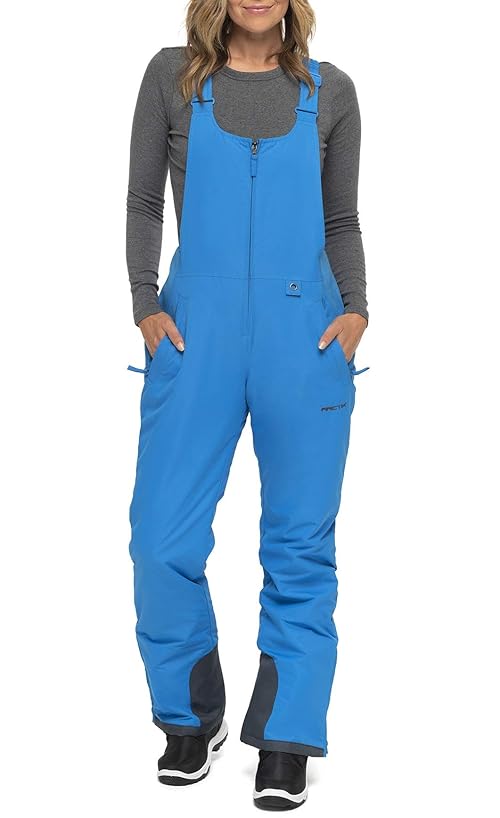Arctix Women's Essential Insulated Bib Overalls, Marina Blue, X-Small Tall