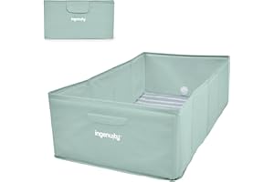 Ingenuity Tuckaway Toddler Folding Tub, Converts Shower to Tub, Folds to Store, Easy to Clean, No Assembly Required, Portable Baby Bathtub for Travel, 12M-5Y