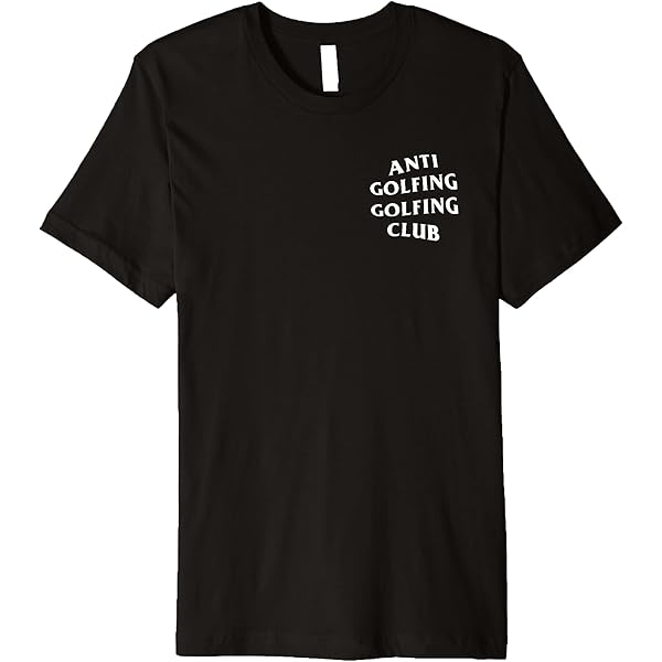 Amazon.com: Anti Golfing Golfing Club White Logo (Front +