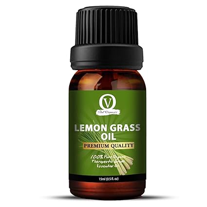 Lemon Grass Oil for Skin & Hair, Also a Natural Mosquito Repellent 100% Pure, Cold Pressed, Unrefined. Essential Oil for Face, Nails, Hair, Skin. Therapeutic AAA+ Grade (30ml)