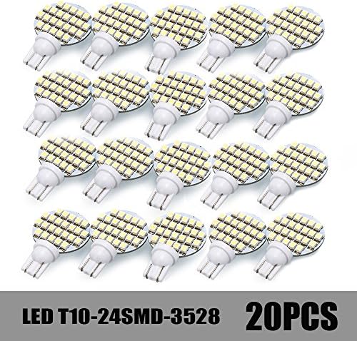 DGCUS 20 X G4 24 SMD LED Home Marine Cabinet Lamp Light Car Bulb DC 12V Cool White