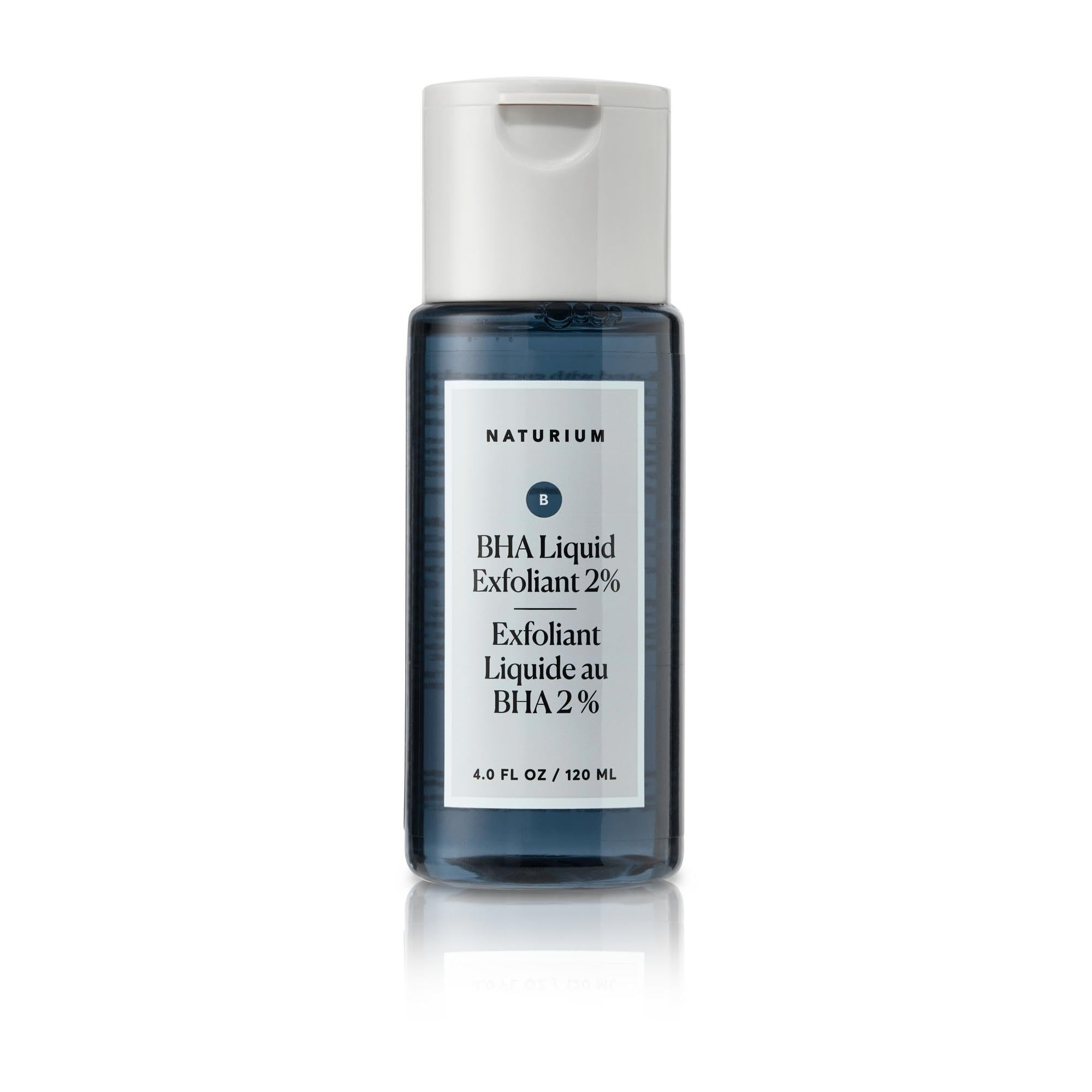 Naturium BHA Liquid Exfoliant 2%, Leave-on Face & Skin Care Pore Exfoliant, with Salicylic Acid & Bioactive Fruit Acids | 4.0 FL OZ / 120 ML
