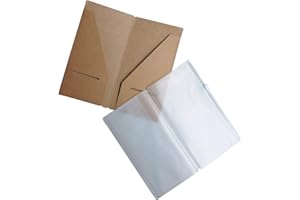 Wanderings Zipper Case and Kraft Card Sleeve Holder Travelers Notebook Accessories Pack 2-Pack for Refillable Travel Journals - Standard Size 8.25 x 4.25 inches