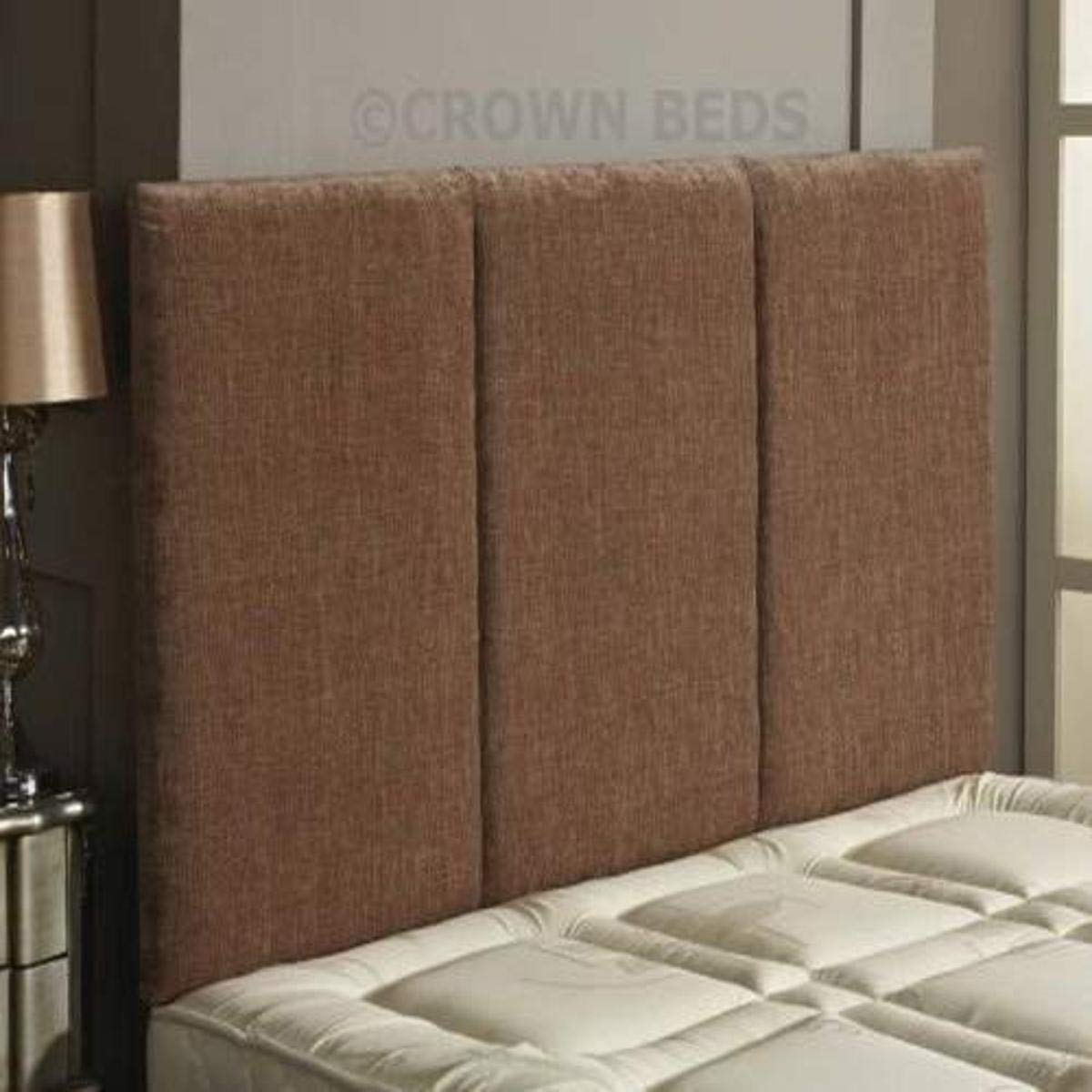 CROWNBEDSUK quality alton chenille headboard in 2ft6,3ft,4ft,4ft6,5ft,6ft Sand, 2ft6 (small single) 26