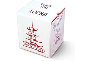 SleeveChief - China To Go! Trading Card Deck Box | vegan leather & Holo Design | MTG commander deck box & for ALL other trading card games | fits 100 double Sleeved Cards - for TCG Enthusiasts