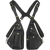 Sakufuf Double Underarm Shoulder Bag Tactical Armpit Holster Bag For Men Anti-theft Strap Concealed Phone Wallet Pouch