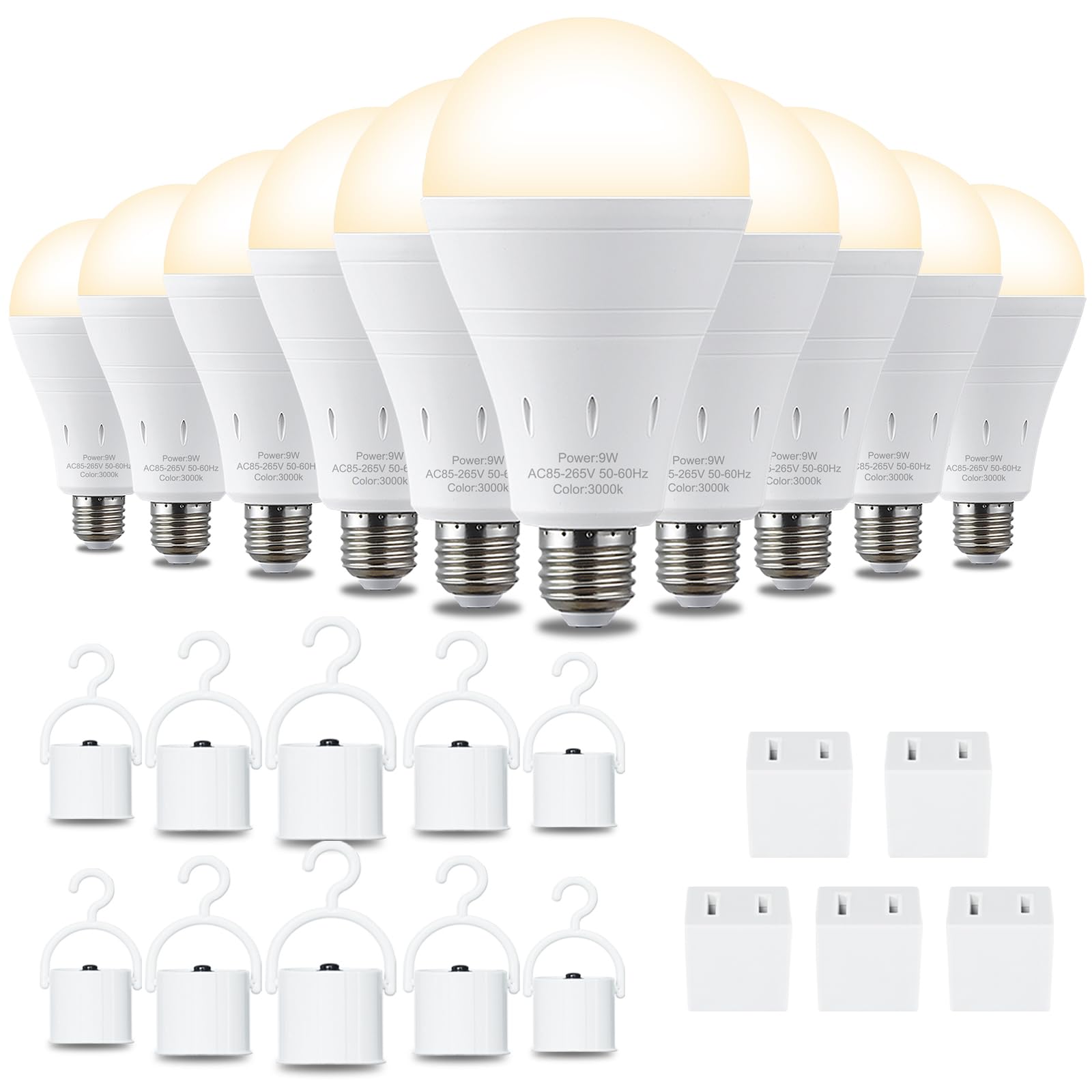 DEBAOBULB 10 Pack Rechargeable Emergency Light