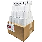 3 1/8" x 90' Thermal Paper Rolls (50 Rolls) Receipt Paper for Printers 37964050, SM-T300, SM-T300I, 3.125" (80MM) x 90 feet (27M) Diameter (30 MM) Bpa Free
