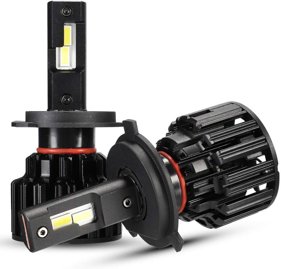 wolfjuvenile H4/H7/9005 20000LM 100W Super Bright LED Headlight Conversion Kit,headlight bulbs, Halogen Headlight Replacement, 6500K Cool White,H11,LED Chips,Anti-fog Bulb,2-Pack,H4
