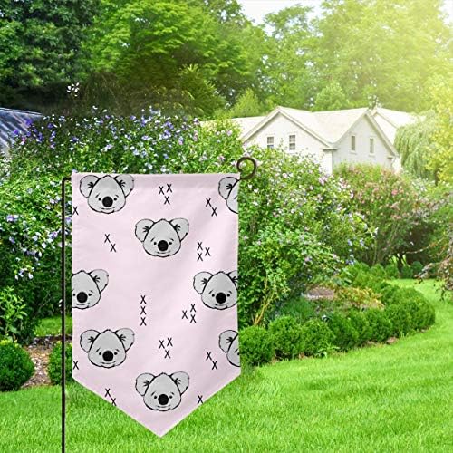 IconSymbol Garden Outdoor Flag Banner Koala Lace Decorative Weather Resistant Double Stitched 18x12.5 Inch
