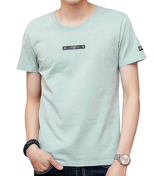 Amazon Okjcon Tシャツ メンズ 半袖 綿 無地 薄手 夏 スポーツ