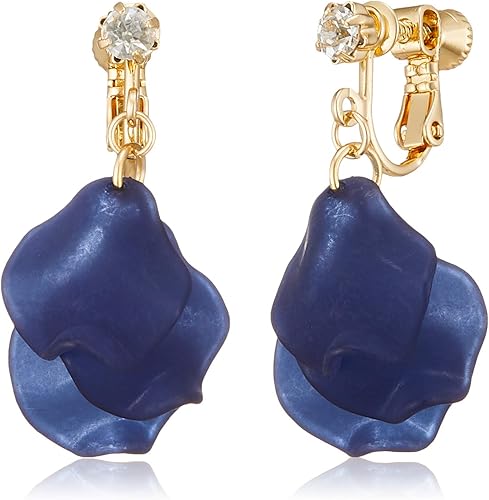 Amazon ミルブラン Milleblanc アクリル花びらイヤリング Tm63e2an 615nv イヤリング 通販