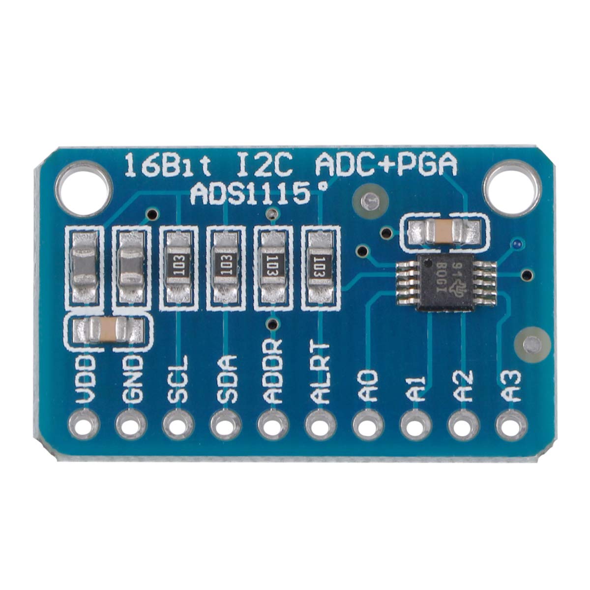 2 Convertisseurs ADC ADS1115 16 Bits - 4 Canaux I2C Avec Amplificateur PGA - Pour Arduino, Raspberry