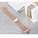 bayite Milanese Loop Bands Compatible Fitbit Charge 2, Stainless Steel Magnet Lock Metal, Champagne Gold Small