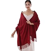 RIIQIICHY Winter Scarfs for Women Pashmina Shawls Wraps for Evening Dresses Large Warm Soft Scarves