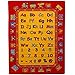 Mybecca ABC Fun Kids Rugs Playtime Alphabet Train Area Rug, 5
