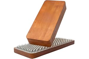 Generic Sadhu Board for Yoga Beginners,Wooden Yoga Board Nail Boards for Feet Portable for Acupressure and Meditation with Na