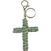 VINWO Cross Keychain, Cute Jesus Key Chain Accessories, Purse Charms for Handbags Purse, Car Keys