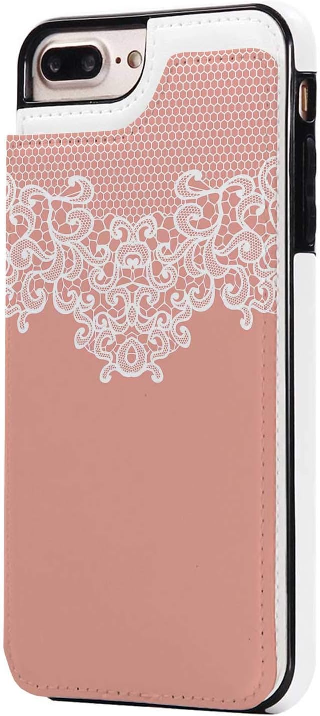 White on Texture,Compatible with iPhone 7 Plus Template. Basic Case Compatible with iPone 7/8 Plus