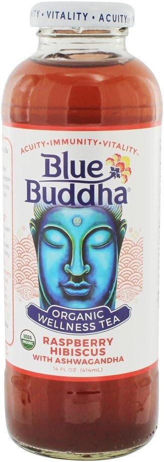 Blue Buddha - Organic Wellness Tea Raspberry Hisbiscus - 14 fl. oz.