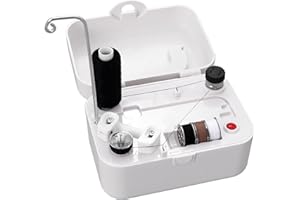 FIZOCOSISTO Electric Bobbin Winder Automatic Bobbin Winder Machine USB/Battery Powered Bobbin Winder Portable Bobbin Winder with Handle Household Electric Winding Machine for Sewing Crafts Project