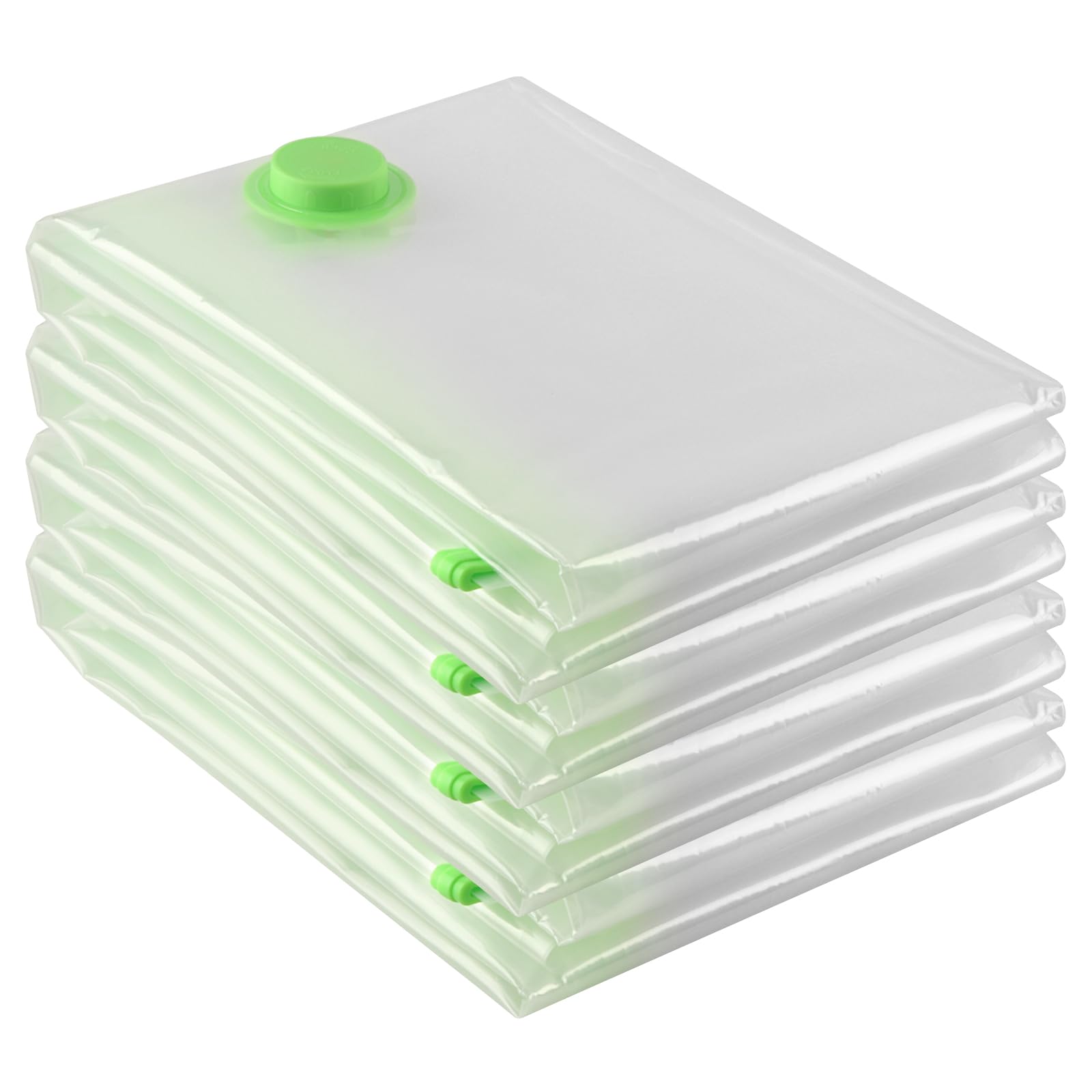 Hikkon Vacuum Storage Bags Jumbo 4 Packs Extra Large(130x100 cm) - Strong Space Saver Compression Bags XXL Vacuum Pack Bags for Duvet,Clothes,Quilts,Comforters,Bedding,Pillows - Save 80% Space