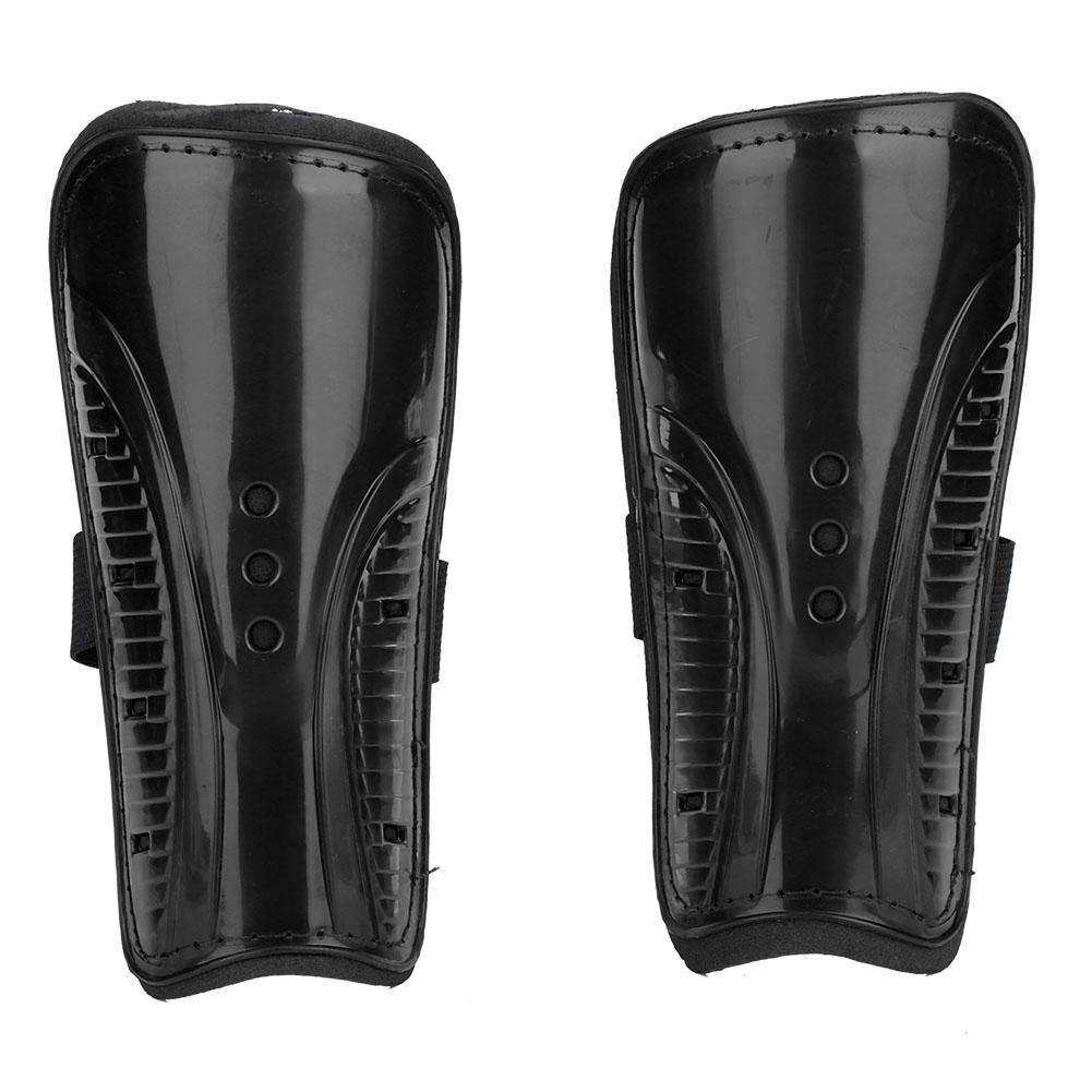 Alomejor 4 Colors 1 Pair Shin Guards PVC Adult Child Ankle Protect Football Shinguard for Sports Training(Black)
