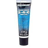 Quicksilver 802859Q1 2-4-C Marine Grease w/Teflon, Multi-Purpose Marine Lubricant, 8 oz. Tube