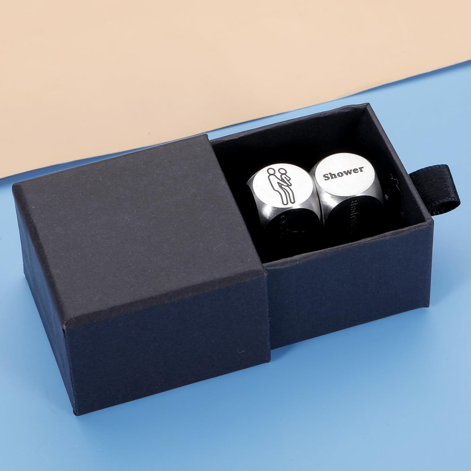 2 PCS Dice, Boo Basket Stuffer Valentines Day Gifts for Him Her Anniversary Decision Dice for Boyfriend Girlfriend Husband Wife Men Women Christmas Night Game Dice for Adults Bachelor Party Gifts